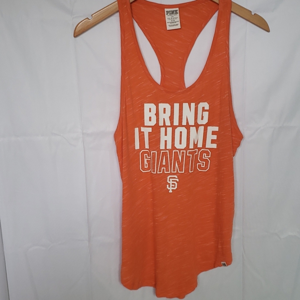 PINK Victoria's Secret San Francisco Giants baseball racerback tank top shirt